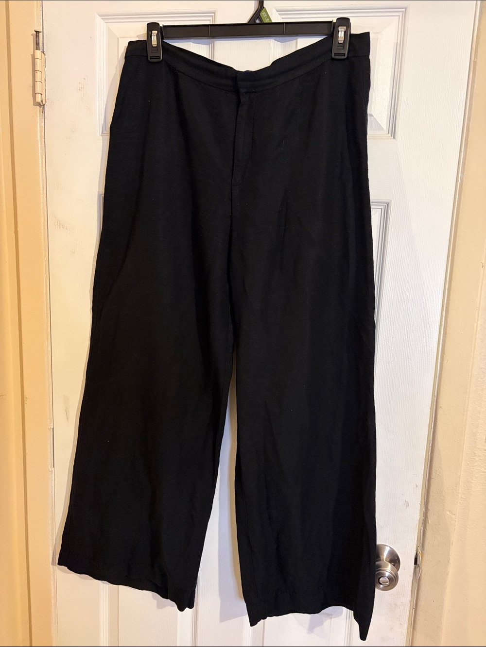 H&M Black Wide-Leg Men's Dress Pants